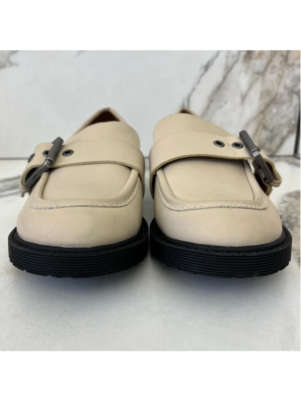 ZODIAC Renee Buckle Loafer in Ivory Size 8 NEW
